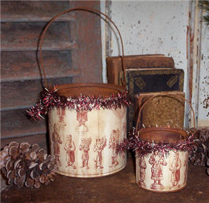 Belsnickle Santa Pail-
