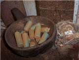 Blue Willow Berries Nubbies-blue willow, candles, nubs, nubbies, 