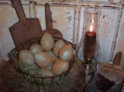 Blue Willow Eggs-blue, egg, eggs, berries, willow