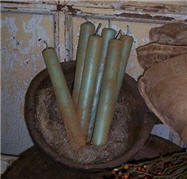 Blue Willow Flat Top Tapers set/6-candles, blue willow, flat top, tapers