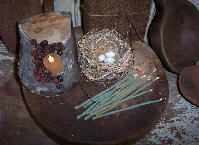 Blue Willow Lantern Lights Set/12-