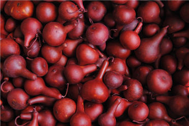 Red Leather Cone Gourds-