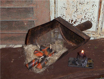 Halloween Candle Cane Nubs - Set/6-