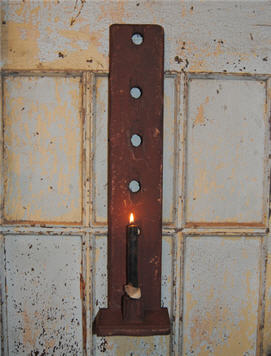 Chippy LONG Barn Red Candle Holder-chippy, red, candle holder