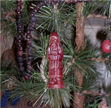Belsnickle Ornaments - Cranberry Plum-santa, beeswax, cranberry, plum, belsnickle