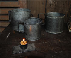 Tin Cup Set of 3 - (62009TN)-