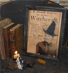 Eugenia Graves Framed Witch Portrait-witch, framed art, halloween