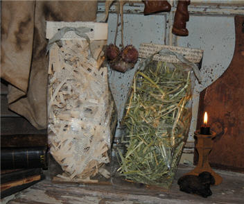 Grass and Shredded Book Pages-