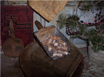 Frosted Snowdrops Nubbies set/12-nubs, nubbies, candle, peppermint