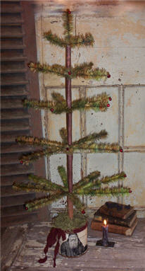 Feather Tree With Red Berries-