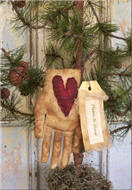 Heart and Hand Ornament-