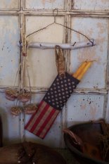 Large Flag Beeswax Candle Bag-