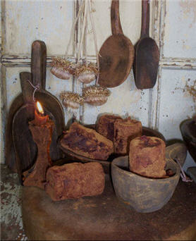 Lumpy Primitive Candles-