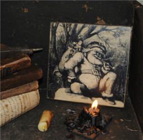 Santa On the Roof-santa, canvas, christmas,