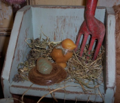 Nest, Egg and Chick-
