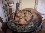 Pitch Beeswax Eggs-pitch, egg, eggs, hearth, spice, cinnamon, black