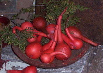 Red Dipper Gourds-