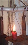 Rusted Metal Candle Holder-