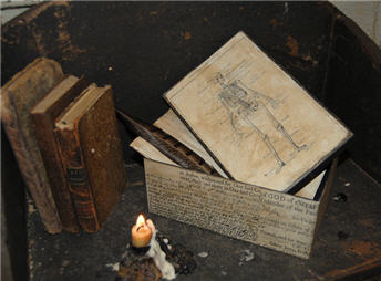 Skeleton Stationary Box-skeleton, stationary, halloween