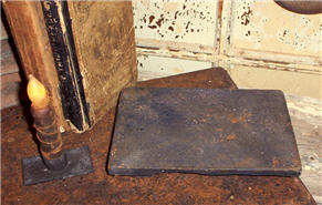 Footed Black Candle Board-