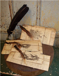 Assorted Antique Paper Stationary Packs-