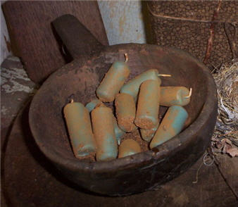 Blue Willow Berries Nubbies-blue willow, candles, nubs, nubbies, 