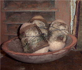 Wrapped Wool Felt Eggs-