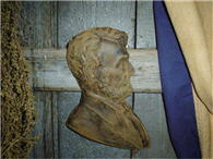 Abraham Lincoln Beeswax Wall Hanger